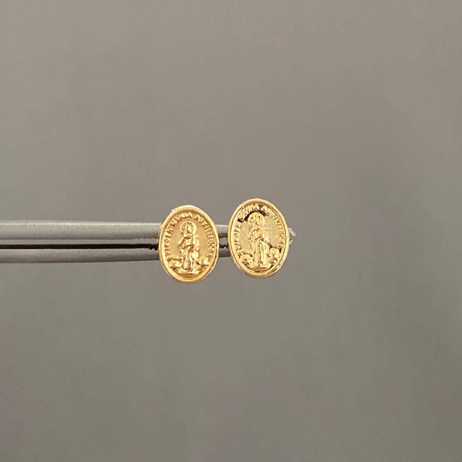 Topos maria auxiliadora Oro amarillo 18k 0,8 Gr / 8,0 mm